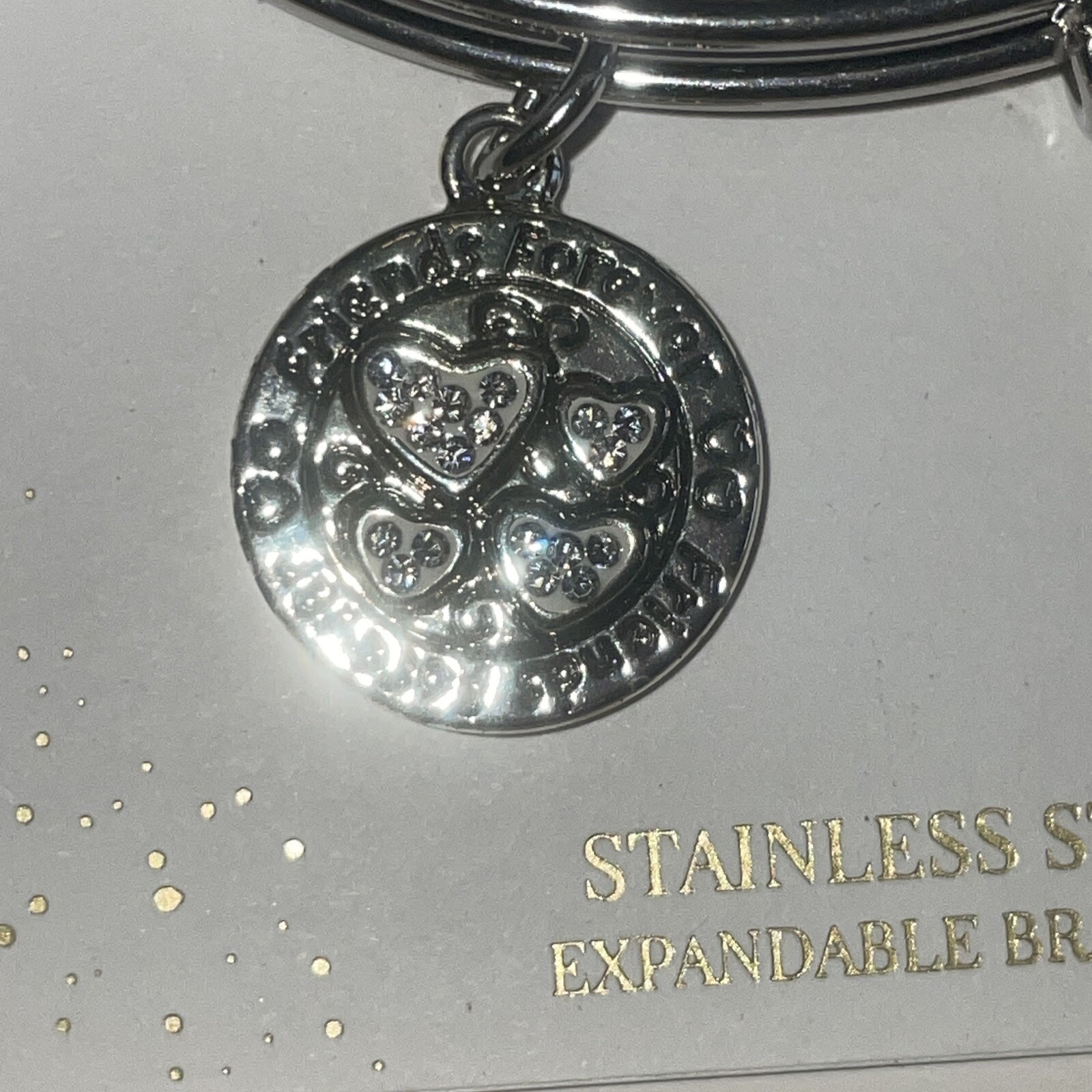 Footnotes "Friends Forever" Stainless Steel Expandable Bracelet With Charms Nib — image 2 of 8